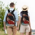 thumbnail image 4 of Goofa The Nightmare Before Christmas Pattern Durable Canvas Daypack - High-Quality Vintage Backpack, Compact & Versatile for Travel and Everyday Use-Small, 4 of 5
