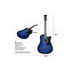 thumbnail image 3 of Guitarra Acústica Femmto AG002 con Accesorios para diestros Azul arce brillante, 3 of 4