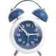 thumbnail image 1 of Reloj despertador clásico con doble campana, esfera azul de cuarzo silencioso, 1 of 2