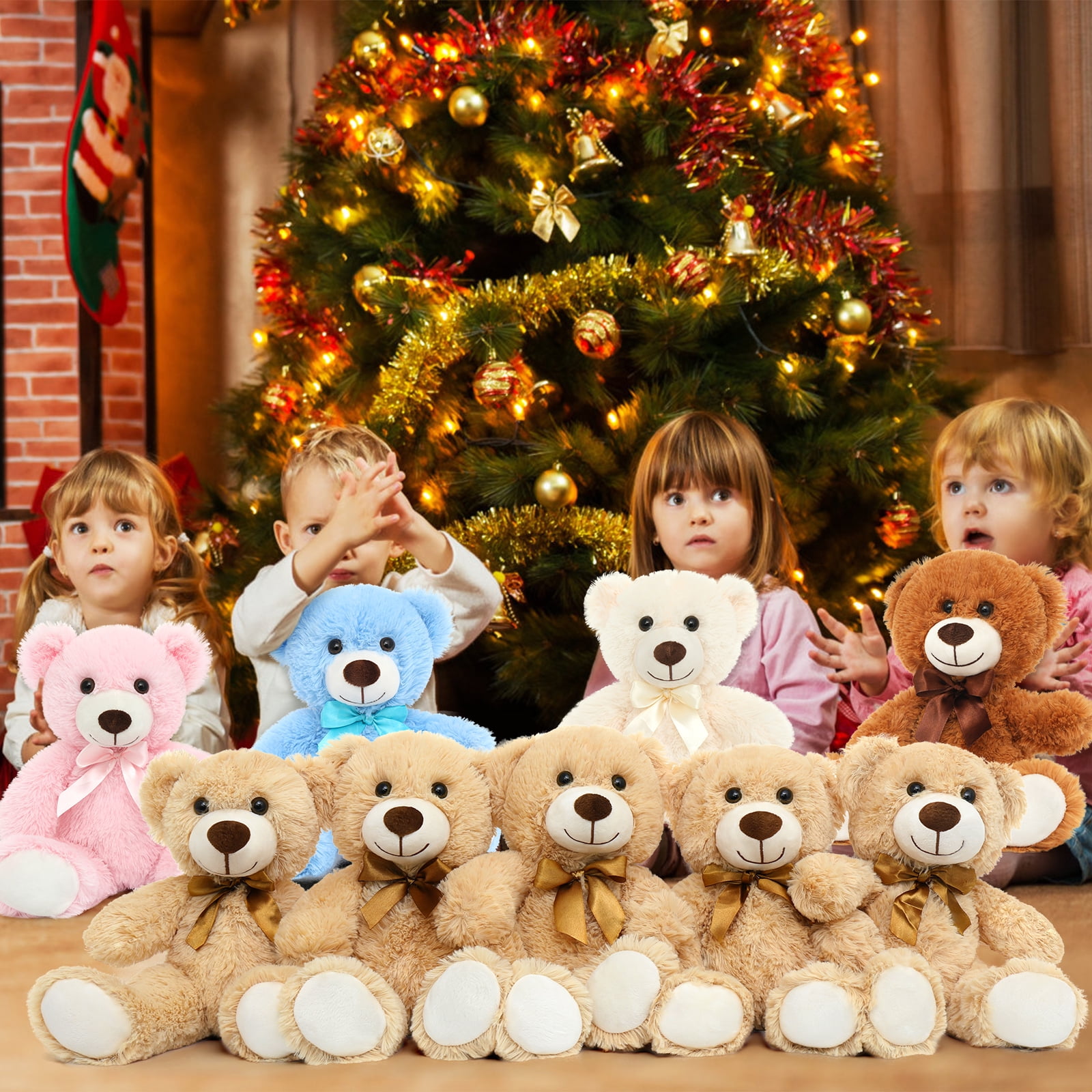 MaoGoLan 9 Packs Teddy Bear 14" Bulk Stuffed Animals Plush Toy