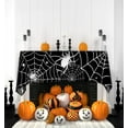 thumbnail image 3 of Halloween Tablecloth 60 x 120 inch Rectangular Black Spider Web Table Cloths, Spillproof Washable Polyester Tablecover - Perfect for Halloween Party Decorations, 3 of 6