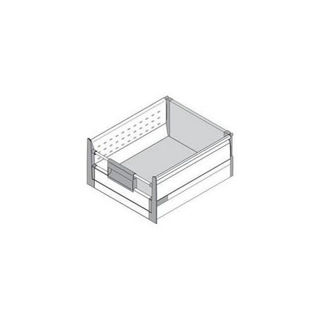 Blum Br358Ddw 20Grk 19 - . 69 inch Tandembox D-Height 75Lb Interior Rollout With Double Wall Boxside - Gray