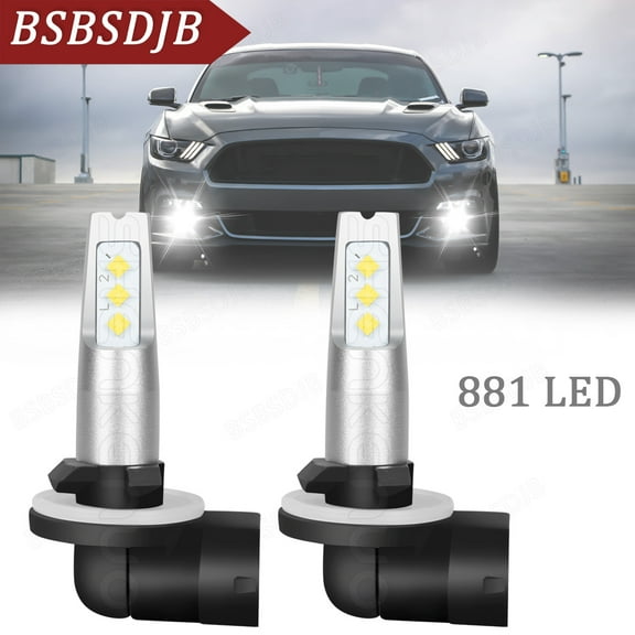 For Dodge Dakota 2001-2004 Bright White LED Fog Light Bulbs Kit 881 High Power