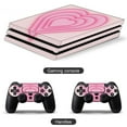 thumbnail image 4 of Pink, Glowing, Heart PS4/PS4 Pro/PS4 Slim Skin Sticker For Console And Controller Skins, 4 of 6