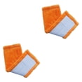 thumbnail image 2 of Naiovety Almohadilla de limpieza de suelo absorbente para cabeza de fregona, paño de limpieza para sala de estar y baño, repuesto para el hogar, tareas Naranja 2piezas Naiovety CBP046492, 2 of 5