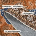 thumbnail image 3 of HOMERRY Area Rug 8' x 10' Vintage Distressed Geometric Floral Area Rug for Living Room Washable Soft Indoor Floor Carpet, Orange, 3 of 7