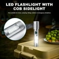 thumbnail image 3 of Rechargeable high-lumen flashlight, 5000 lumens super bright LED flashlight, tactical flashlight with Cob sidelight, waterproof, 3 of 5