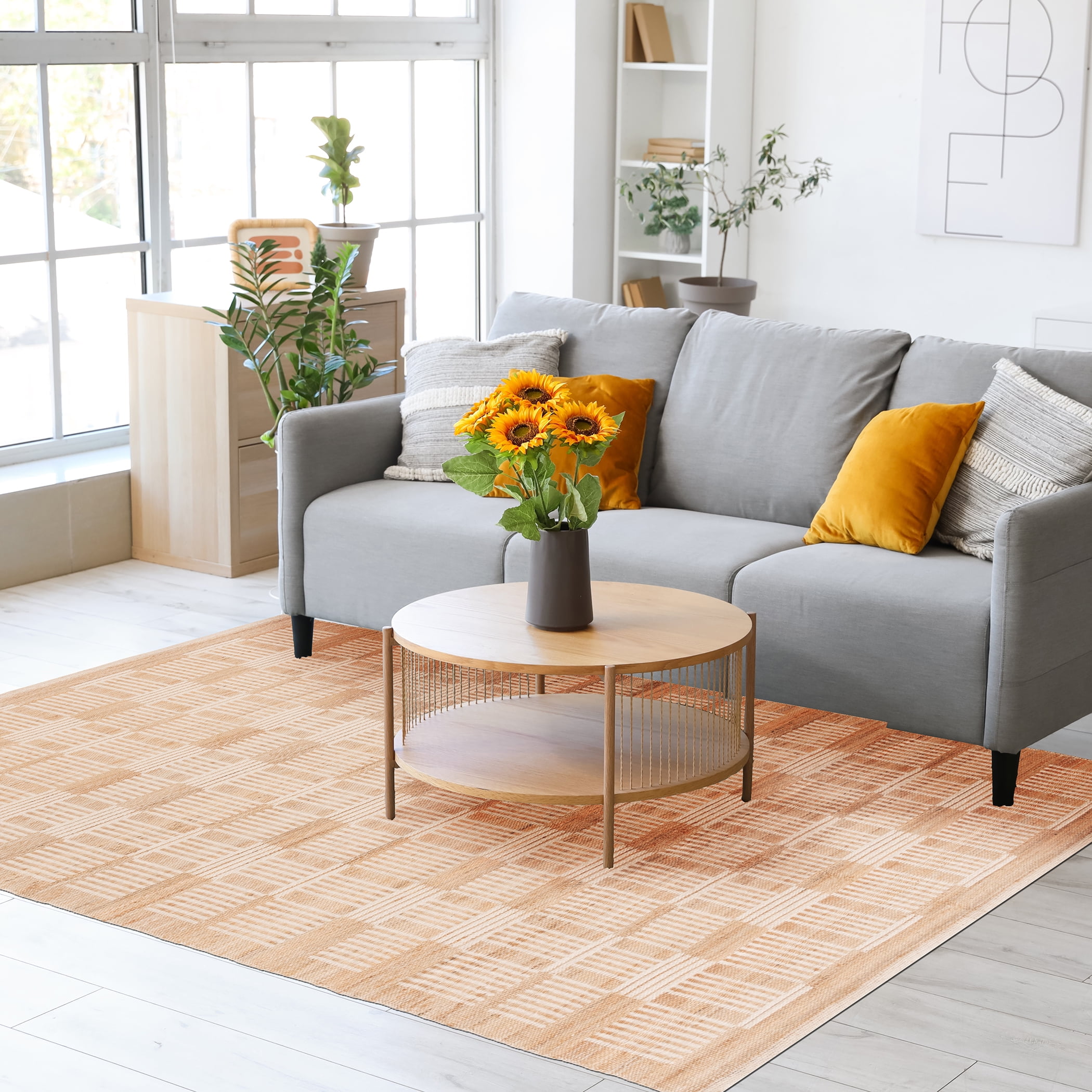 Better Homes & Gardens Natural Emily Area Rug, 5'x8'