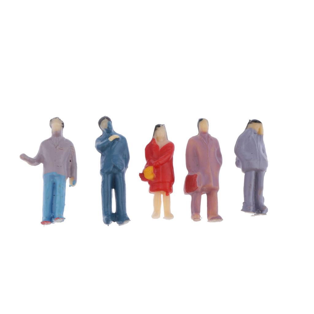 LeeQinersw 200 Pieces Different Poses 1:87 HO Scale Hand Painted Figures People Passengers