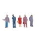 thumbnail image 4 of Mini figuras pintadas,1 87 figuras a escala mini figuras de personas proyectos,accesorios diorama maqueta de tren escala 1:87,postura sentada personas sentadas pintadas mesa de arena,edificio, 4 of 6