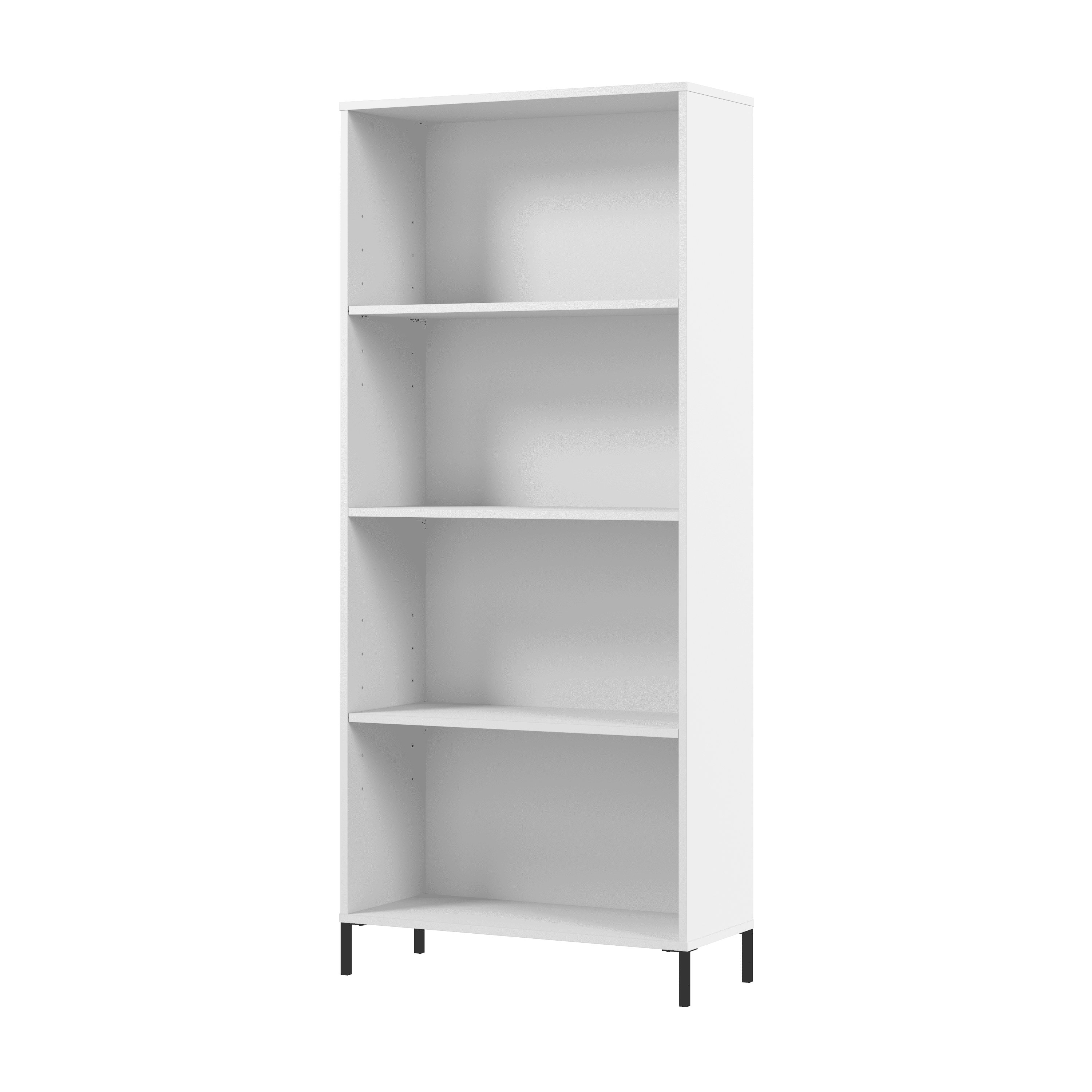 Bush Furniture Soho 4 Shelf Bookcase in White