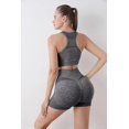 thumbnail image 1 of Ropa de yoga de cintura alta, pantalones de fitness de color melocotón, chaleco a prueba de golpes, sujetador deportivo ajustado, ropa interior, pantalones cortos de fitness, conjunto para mujer, 1 of 6