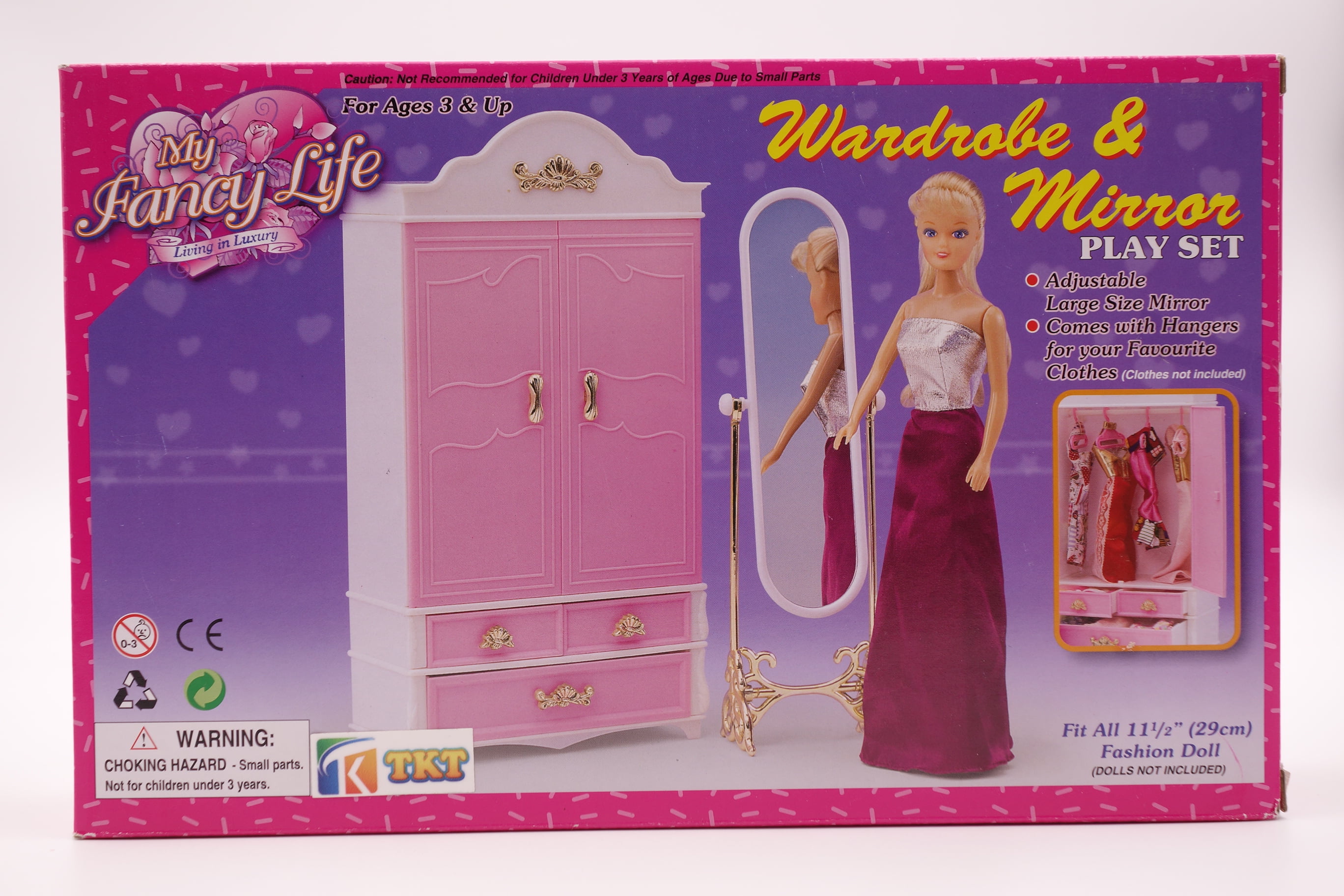 94017 Gloria,Barbie Size Doll  Furniture/ Refrigerator & Food Accessoie Set 