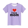 thumbnail image 4 of Zpanxa T-Shirts d'Été pour Filles Imprimé de la Fête de l'Indépendance Col Rond Manches Courtes Haut Polyester Spandex 14-15 Ans, 4 of 6