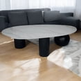 thumbnail image 3 of Mesa de Centro Váríxa Stone Blanca – Mesa Moderna para Sala, Cubierta Tipo Piedra, Diseño Contemporáneo y Elegante, 3 of 3