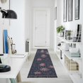 thumbnail image 4 of Yayeee Runner Rug for Bedroom 2'x6' Machine Washable Hallway Non Slip Mat, Red and White Fireworks Pattern, 4 of 8
