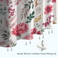 thumbnail image 6 of Pioneer Flower Floral Print Pattern Shower Curtain 72"x72" ,Bathroom Decorative Shower Curtains Set with 12 Hooks,Modern Waterproof Washable Shower Curtain, 6 of 6