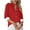 Red, variant on GigrtiJin Womens Button down Shirts Long Sleeves Solid Color Casual Collared Blouses Fashion Loose Comfy Tops