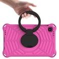 thumbnail image 5 of Kids Friednly Case for Samsung Galaxy Tab A7 Lite/T220/T225, EVA Foam Shoulder Strap Shockproof Protective Case with Pencil Holder Rotated Handle Bracket Stand Heat Dissipation Cover,Rose, 5 of 8