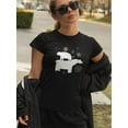 thumbnail image 2 of Polar Bears Playing Around Art T-Shirt Women -Image by Shutterstock, Female x-Large, 2 of 4