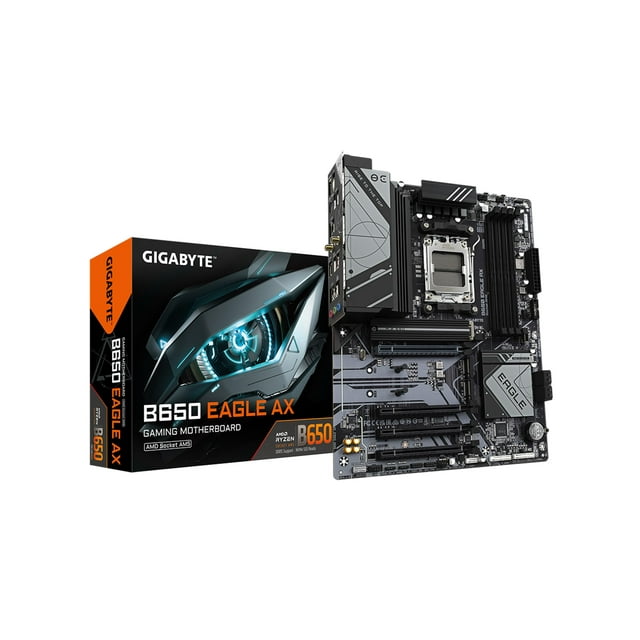 GIGABYTE B650 Eagle AX AM5 LGA 1718 AMD B650 ATX, DDR5 Triple M.2, PCIe 5.0, USB 3.2 Gen2x2 Type-C, AMD Wi-Fi 6E, Realtek GbE LAN