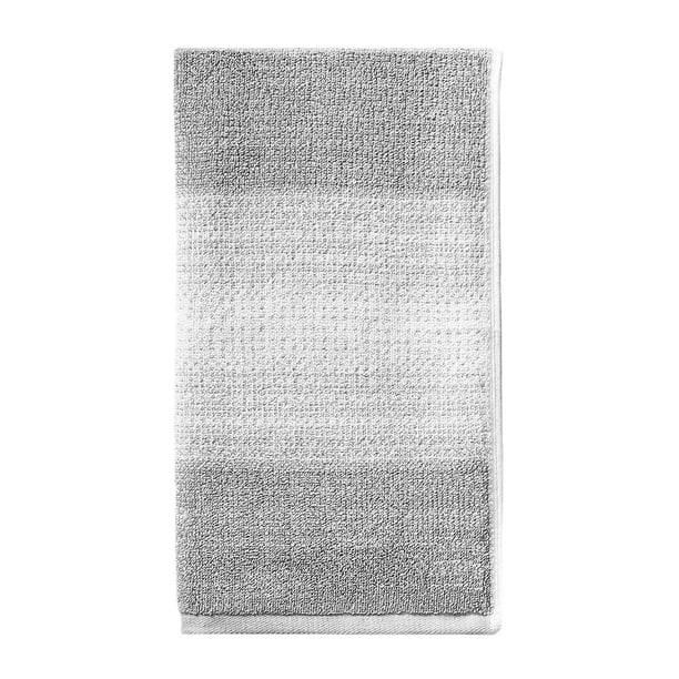 Soft Silver/Arctic White Heathered Hand Towel, Better Homes & Gardens