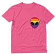 thumbnail image 1 of Tstars Men's LGBT Clothing Gay Alien Head UFO Funny Gay Lesbian Rights Support Pride Parade Rainbow Flag Gay Gifts for Husband Gay Shirt for Him Shirts for Men T-Shirt, 1 of 7