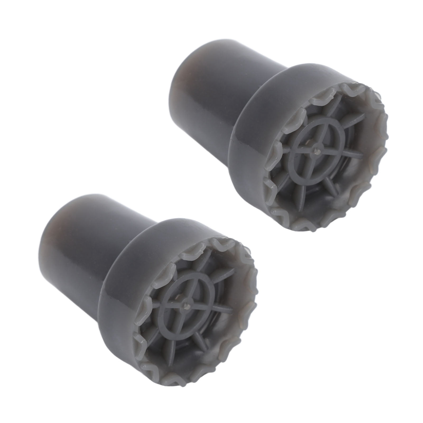 Crutch Feet Pads, Round Foot Design Crutches Feet Padding Thickened Rubber 2 PCS Protection Effect  For Canes For Outdoor For Indoor Gray