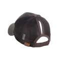 thumbnail image 2 of CC Pony Tail Outlet Mesh Adjustable Hat, Brown, 2 of 3