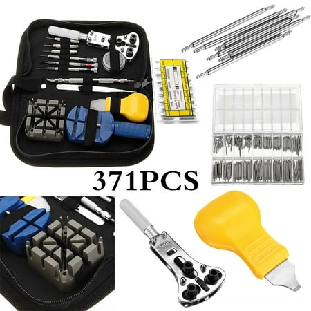 Case International Repair Manual - 371Pcs Watch Repair Tool Kit Watchmaker Opener Remover Spring Pin Bar With Case