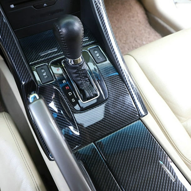 MYG 5pcs for Acura TSX Carbon Fiber Central Console Gear Shift Panel Trim  2009-2014 