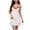 Red, variant on Women's Spaghetti Strap Dresses Love Heart Print Lace Trim V Neck Casual Summer Mini Dress Blue