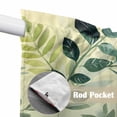 thumbnail image 4 of Green Blue Leaves Swag Valances for Windows 2 Pack, Kitchen Window Curtains 36 Inch Length, Summer Botanical Farmhouse Watercolor Leaf Privacy Swag Curtains for Living Room/Bathroom 36"x36", 4 of 8