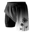 thumbnail image 4 of Womens Swim Shorts with Compresssion Liner 2026 Summer Casual Elastic Waist Leopard Print Board Shorts with Pockets Beachwear, 4 of 4