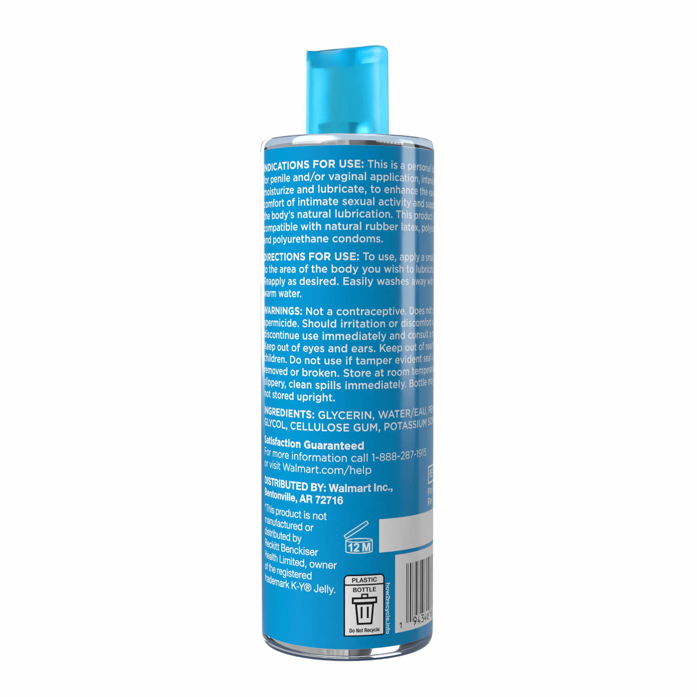 Equate Jelly Personal Lubricant, 8 Fl Oz, Compare to K-Y Jelly Personal  Lubricant - Walmart.com