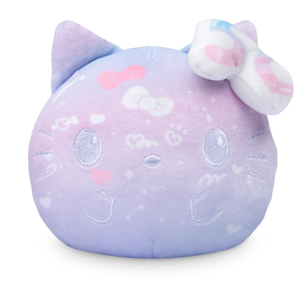 Teeturtle Hello Kitty Peluche reversible del 50 aniversario de 4 pulgadas - Púrpura - Licencia oficial de Sanrio - Animal de peluche de edición especial suave