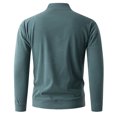 thumbnail image 4 of pstuiky Camisas de manga larga de invierno para hombre, Suéter de punto cálido de color sólido de moda informal para hombre, manga larga, top redondo Tops de hombre l, 4 of 8