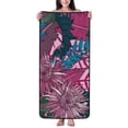 thumbnail image 2 of LNWH Bath Towel, Modern Aster Flower Art Pattern Absorbent Coral Fleece Bath Towel for Bathroom, Gym, Beach-27x55in, 2 of 8