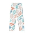 thumbnail image 4 of Kdxio Colorful Seashells1 Print Men's Sleep Pajama Pant Lounge Pants with Pockets, 4 of 8