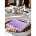thumbnail image 6 of Purple Pink Cloth Napkins Set of 6 Reusable Dinner Napkins, Geometric Vertical Striped Solid Rainbow Cocktail Napkin Washable Table Napkins for Wedding/Holiday Party/Baby Shower 20"x20", 6 of 7