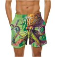 thumbnail image 2 of Hicidod Mens Swimming Trunks Quick Dry Swim Shorts with Mesh Lining Funny Print Casual Swimwear Bathing Suits Beach Short, 2 of 6