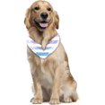 thumbnail image 5 of 2 Packs Dog Bandana Chiffon Pet Scarves Blue Pink Purple Stripe Printing Dog Bib Kerchief Scarf for Small Medium Large Dogs Cats Pets, Birthday Gift, 5 of 6