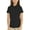 Black, variant on Real School Uniforms Girls Feminine Fit Polo 68004
