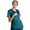 CARIBBEAN, variant on Landau ProFlex Tailored Fit Stretch 3-Pocket Mock Wrap Scrub Top for Women 4161