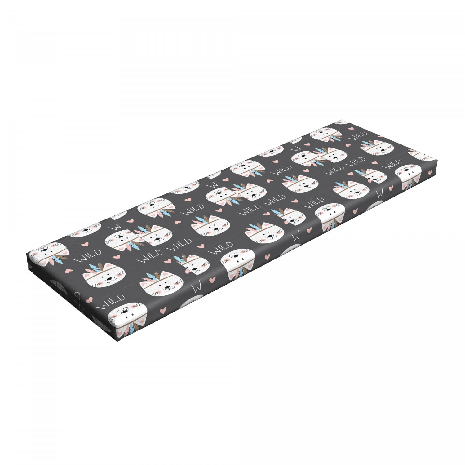 Ambesonne Cat Lover Decor Collection, Grupo De Gatito Caras Bored Angry