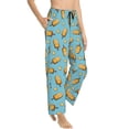 thumbnail image 2 of Xecao Lemon Ice Cream Women's Straight Lounge Pajama Pants: The Epitome of Relaxed Sleepwear, 2 of 9