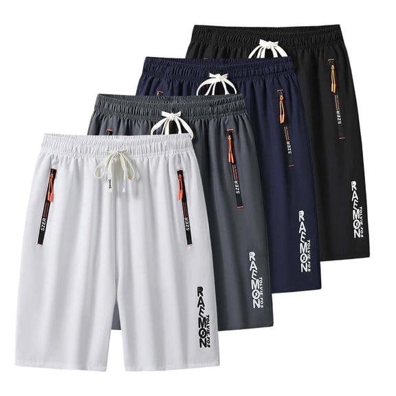 Icyshorts Men Ice Silk Stretch Quick-Dry Shorts Lightweight Breathable Iced Active Shorts