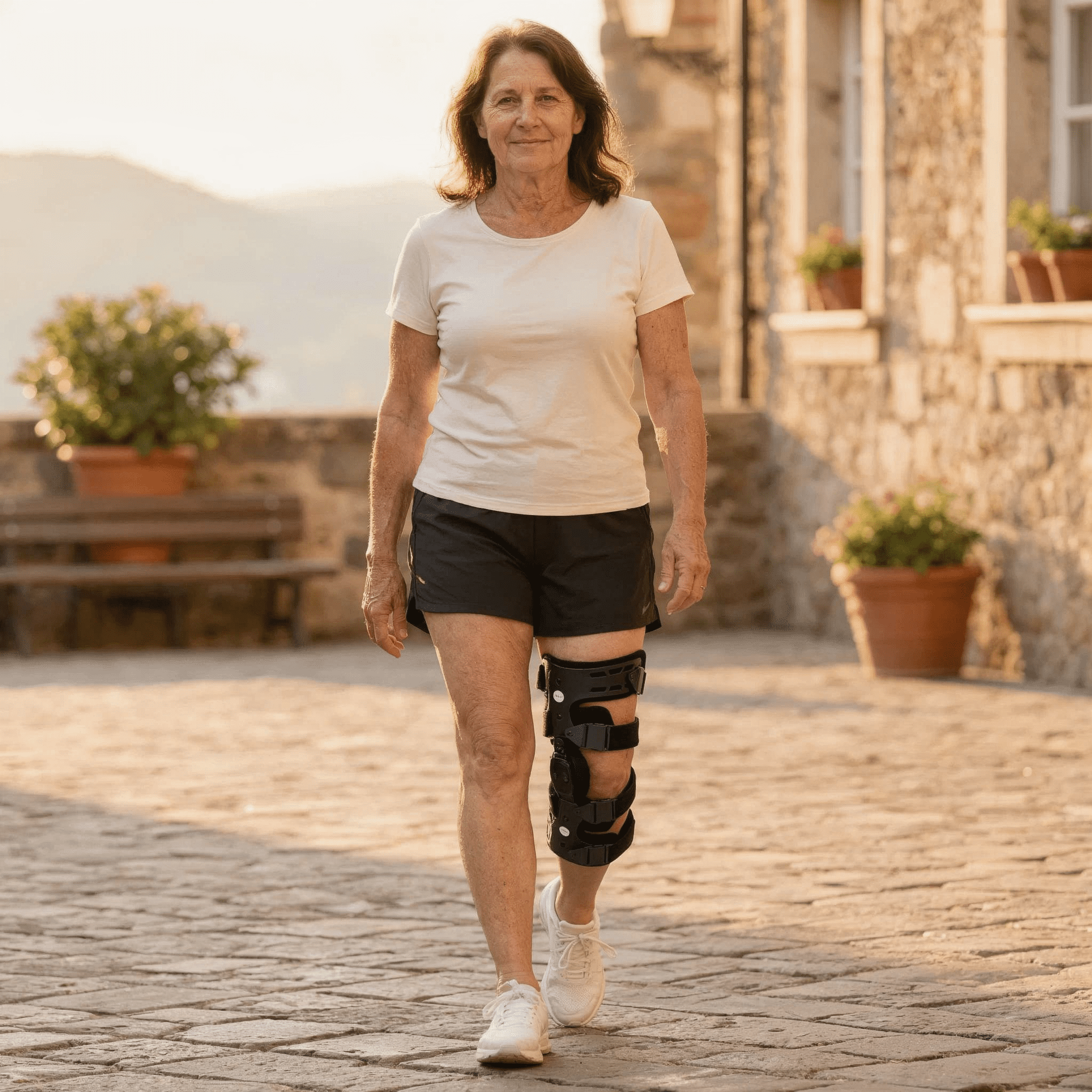 Komzer Lateral OA Unloader Knee Brace for Osteoarthritis, Arthritis Knee Pain Relief, Bone on Bone Joint Degeneration Offloader (Left)