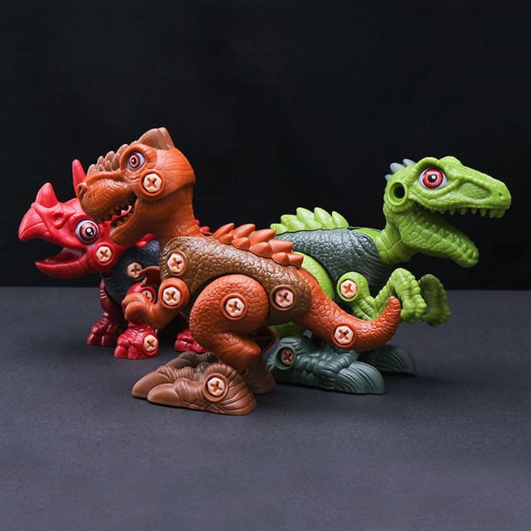 Kids Drill Toy Set DIY 3D Dinosaur Splicing Puzzle Toy Assembled