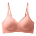 thumbnail image 4 of Sujetador sin costuras y sin aros para mujer: fino, soporte suave, pecho grande, copa semi-fija, transpirable; tallas 70D/75A/75B para uso informal., 4 of 4